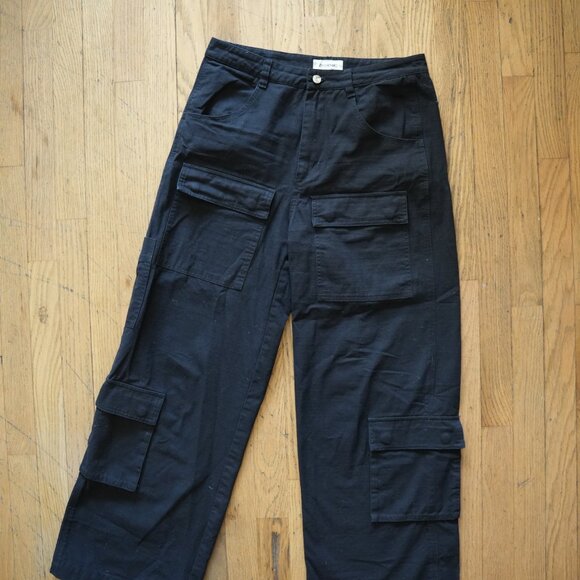 Joshua Mohamed Wide-Leg Cargo Pants – Size 28 - Picture 4 of 5